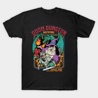 Doom Dungeon Adventure Fantasy Game T-Shirt